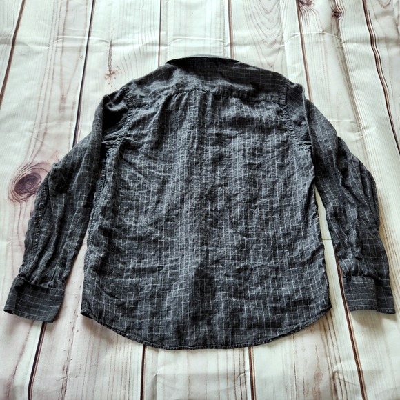 UNTUCKit "Chauvin" Slim Fit Long Sleeve Button Down Plaid Gray | Men's Size XL - Picture 6 of 8